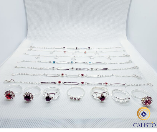 Pack de 7 pulseras 7 anillos