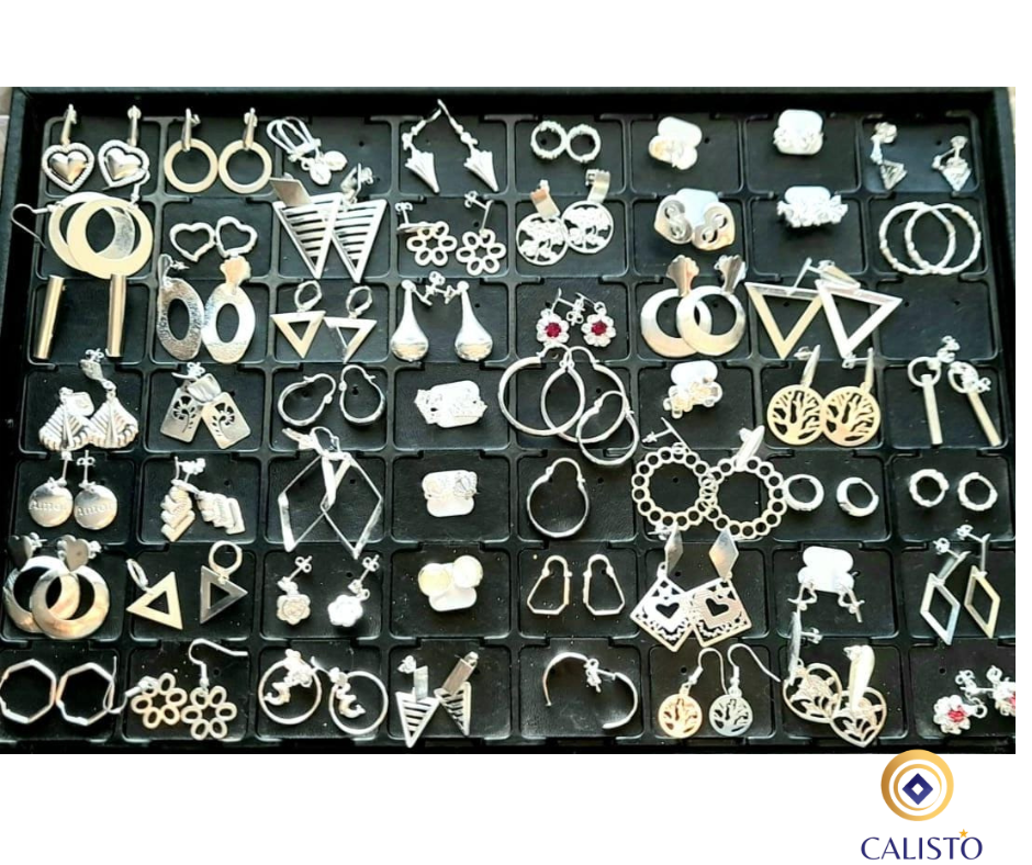 Pack de 56 Pares de Aritos + 56 bolsitas de Regalo