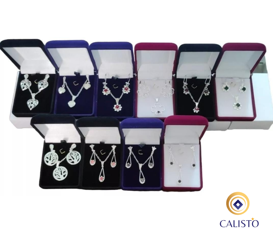 Pack de 10 Conjuntos ( 10 Cadenas+ 10 Aritos)