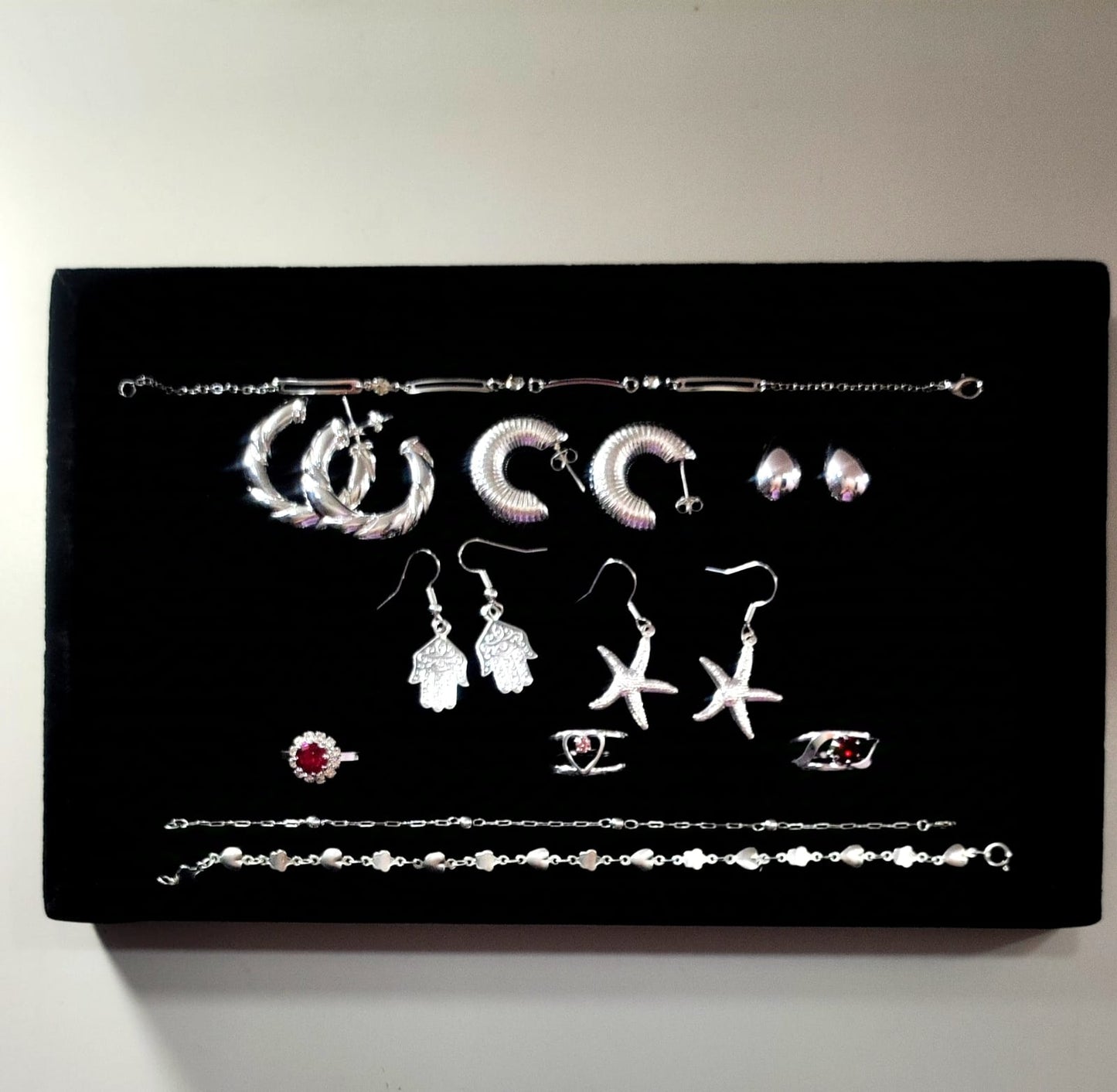 Pack 5 Aritos, 3 Anillos, 3 Pulseras