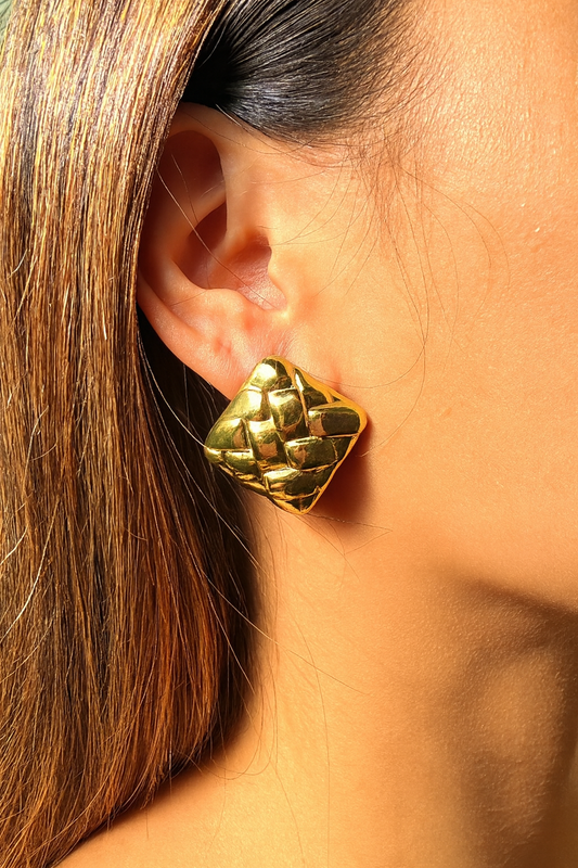 Aros Aurelia - Acero inoxidable enchapado en oro 18k